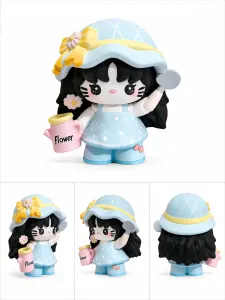 猫咪脸草帽女孩