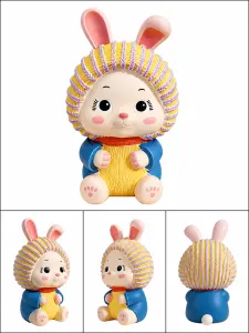 戴耳罩帽兔子