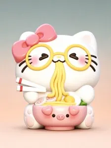 凯蒂猫吃面
