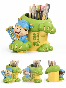 青松笔筒娃娃