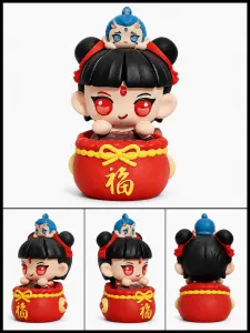 哪吒坐福袋